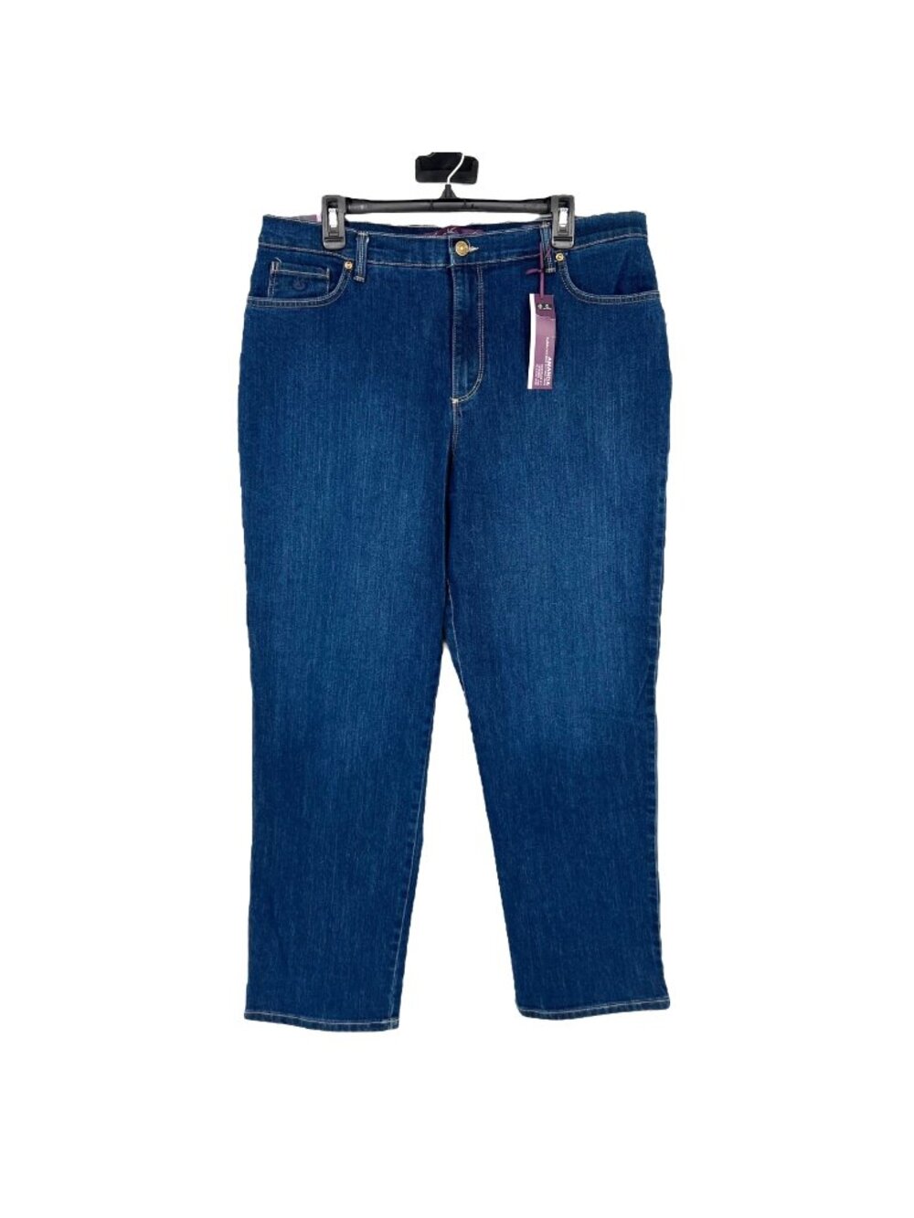 Gloria Vanderbilt Amanda Denim Jeans Phoenix Wash Dark Blue Size 18 Short NWT